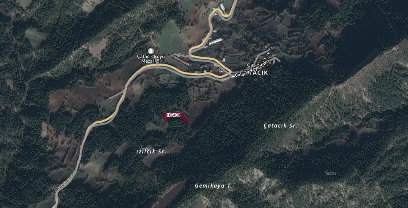 BOLU GÖYNÜK ÇATACIK KÖYÜNDE 1.892 M² TARLAMIZ SATILIKTIR. - BOLU GÖYNÜK fotoğraf 3